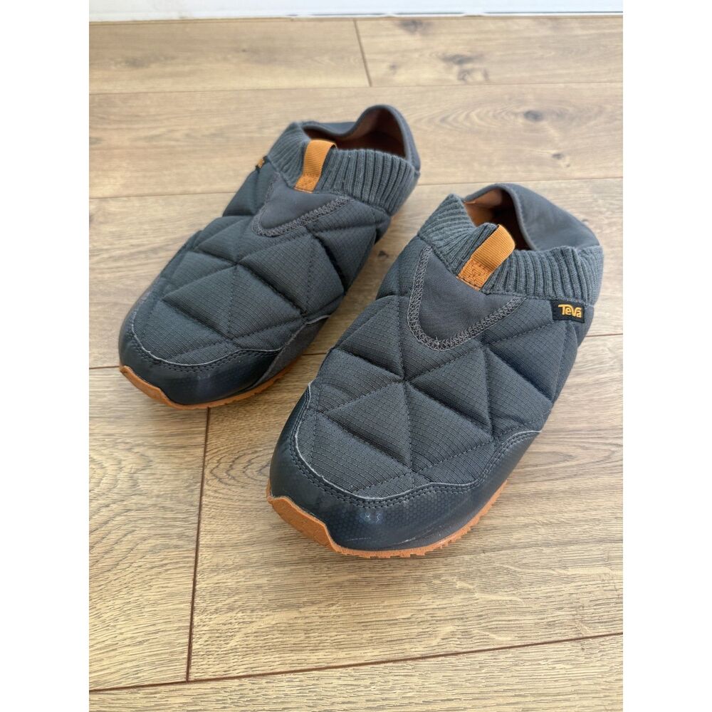 Teva 13 Mens Reember Moc Slip-On Slippers Quilted Shoe Slides Puffer Camping